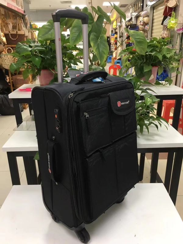 کوله ی چمدان پارچه ای سبک 20 اینچ 22 اینچ 24 اینچ رنگ سیاه