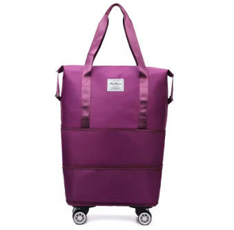 کیف حمل و نقل بزرگ ظرفیتی Universal Wheel Multifunctional Travel Bag Multi-Layer Expansion سفر کسب و کار